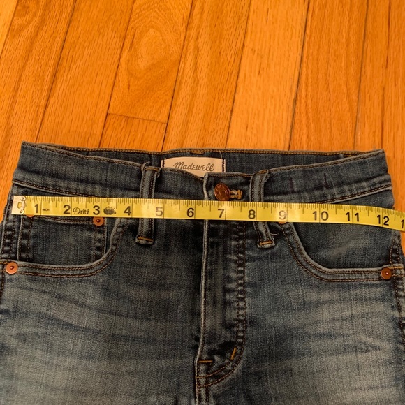 MADEWELL 10" High-Rise Skinny Jeans size 25 - Picture 8 of 15
